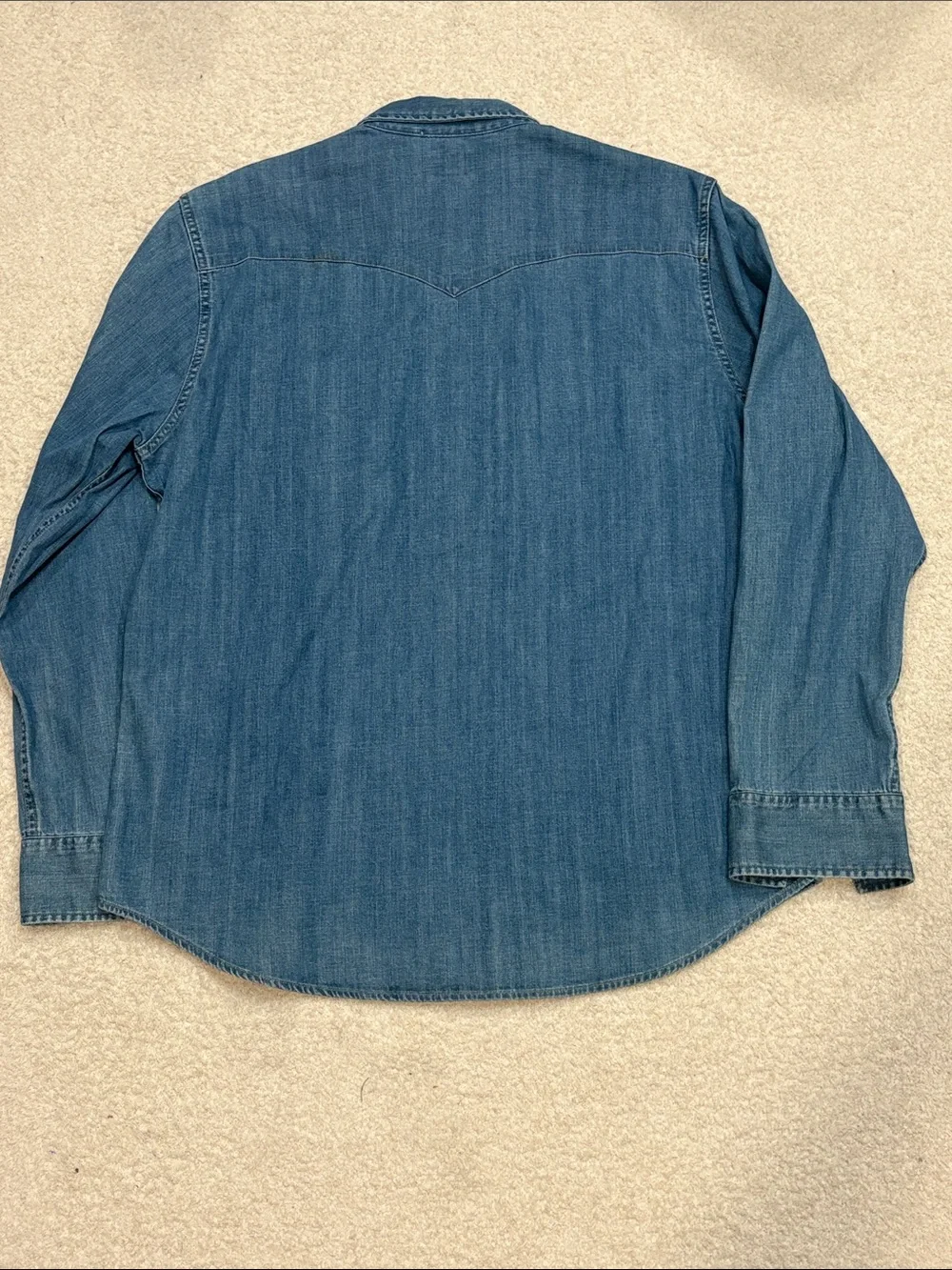 Levi's Men's Blue Denim Western Shirt